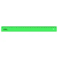 Линейка 30 см Стамм Neon, пластиковая, непрозрачная, неоновые цвета, европодвес, микс (цена за 1 шт.)