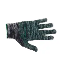 Перчатки рабочие, хб, вязка 10 класс, 5 нитей, размер 9, с ПВХ точками, серые, Greengo