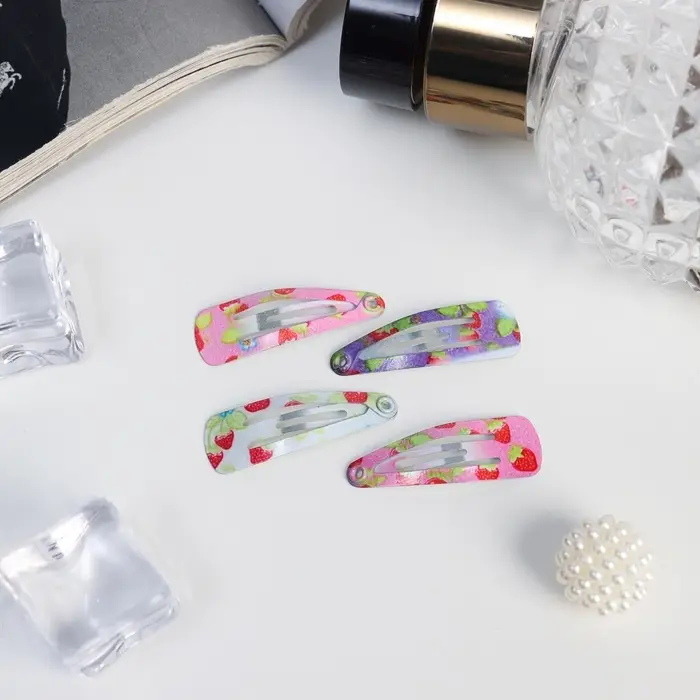 Невидимка для волос &laquo;Камилла&raquo;, набор 12 шт., весна, 3 см, МИКС