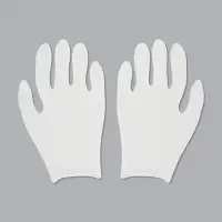 Набор перчаток хлопковых 12пар р-р M бел пакет накл QF