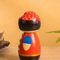 Деревянная кукла кокеши "Одноглазый пират" 9х9х21 см