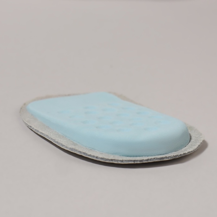 Подпяточники для обуви кожаные, 9,5 &times; 6,5 см, пара, цвет бежевый