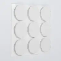 Накладка мебельная круглая ТУНДРА, d=25 мм, 18 шт., полимерная, белая