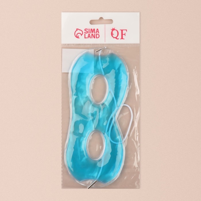 Гелевая маска для области вокруг глаз, 17 &times; 7,5 см, цвет голубой