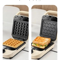 Вафельница "2 в 1" для вафель и бутербродов КТ-4614 - 600 Вт