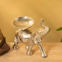 Подсвечник &laquo;Слон&raquo;, 10&times;17&times;19 см, алюминий