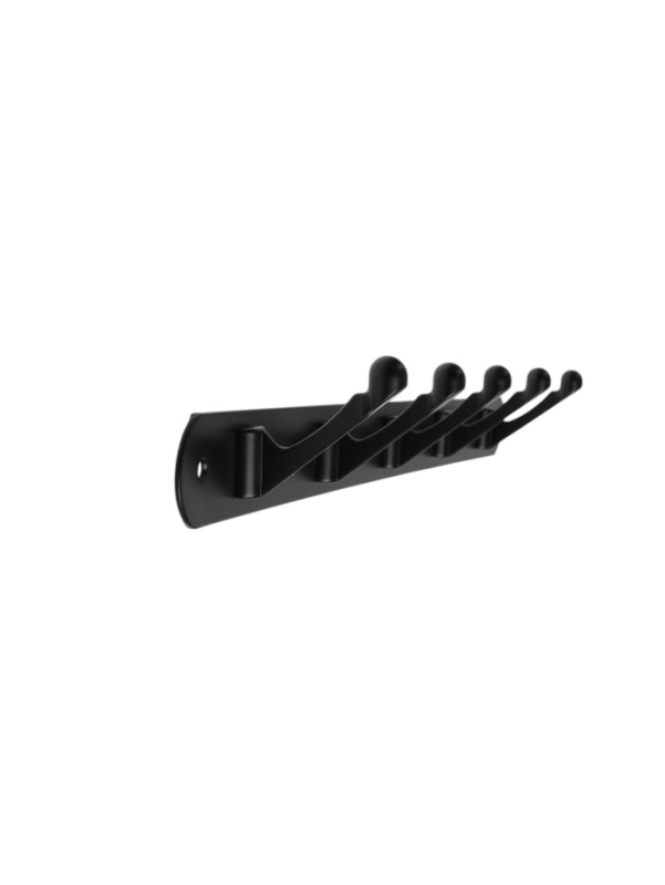 Вешалка ТУНДРА TVP001, металлическая, пятирожковая, цвет черный