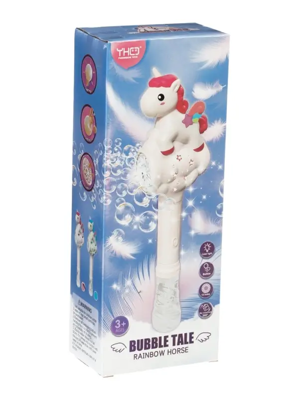 Генератор мыльных пузырей "Пони", световые эффекты, работает от батареек