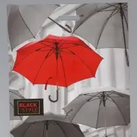 Пакет "Зонтики, полиэтиленовый с вырубной ручкой 50х60 см, 100 мкм