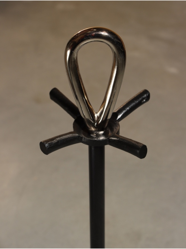 Каминный набор "Уголёк" сталь, 4 предмета, 17х17х63 см