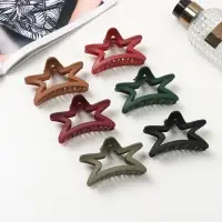 Крабик для волос &laquo;Матовый&raquo;, звезда, 7 см, МИКС