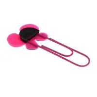 Закладка-скрепка большая, 11 см, "Бабочка", МИКС