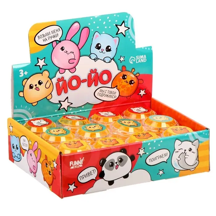 Йо-йо "Пухлики" , в шоубоксе, МИКС