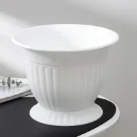 Горшок для цветов &laquo;Венеция&raquo;, 7 л, пластиковый, белый