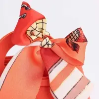 Кожанная подарочная сумочка 13 х12 х 5,5 см оранжевая