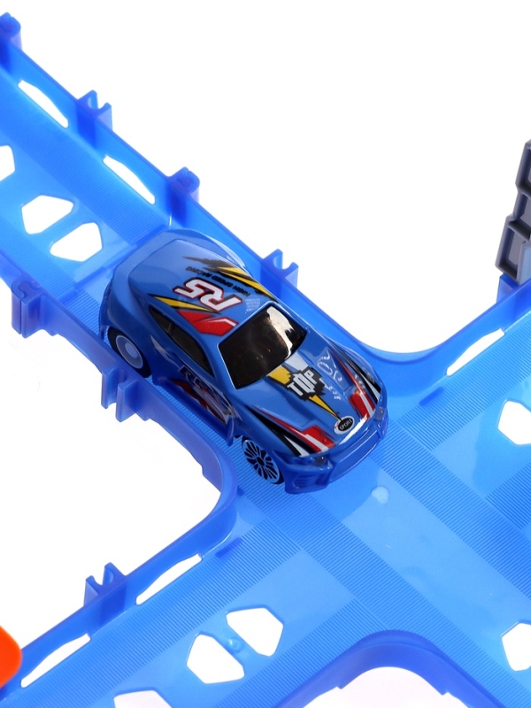 Автотрек &laquo;Стремительный мир&raquo;, радиоуправление, 2 машинки, мёртвая петля, свет