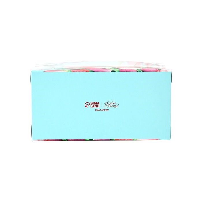Коробка для капкейков, кондитерская упаковка, 2 ячейки &laquo;8 Марта&raquo;, 16 х 8 х 10 см