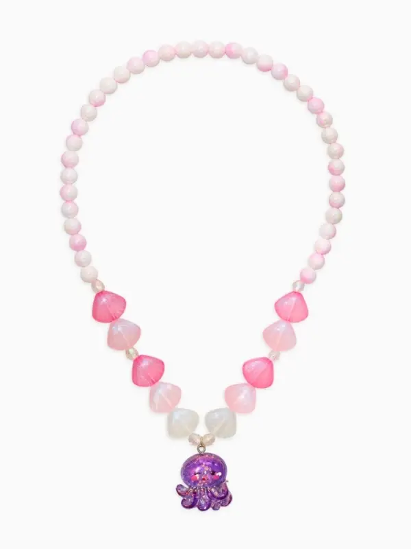 Бусы детские &laquo;Выбражулька. Осьминог&raquo;, жемчуг, 40 см, розо-фиолетовый