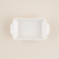 Форма для выпечки из жаропрочной керамики SL Home &laquo;Санторини&raquo;, 250 мл, 15,8&times;9,2&times;4,5 см, цвет белый