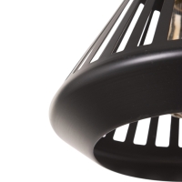 Светильник "Тень" 1х40Вт Е27 черный 20х20х19(+100)см