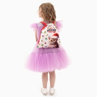 Сумка детская &laquo;Котик в шапке&raquo;, 35 &times; 30 см, новогодняя