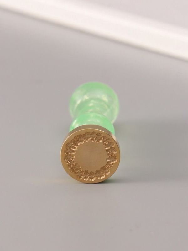 Сургучный набор "Растительный венок" печать, ручка, сургуч 12,5х10х3,6 см