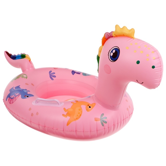 Плотик для плавания &laquo;Динозаврик&raquo;, 75 х 50 см, цвет розовый