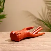 Подставка под кольца дерево "Кисть" 6х6х20 см