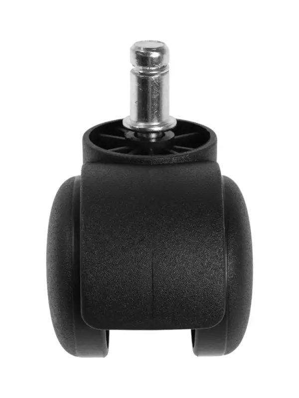 Колесо мебельное ТУНДРА для кресла, d=50 мм, со штоком М10х25 мм, набор 5 шт