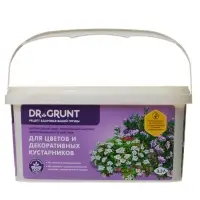 Удобрение минеральное для цветов и декаративных кустарников, Dr.Grunt, ведро, 3.3 л