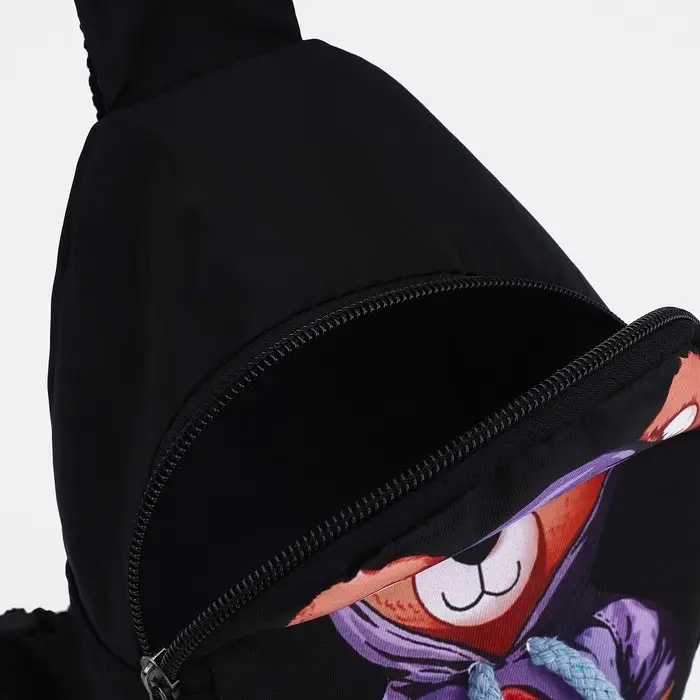 Сумка детская через плечо, цвет чёрный