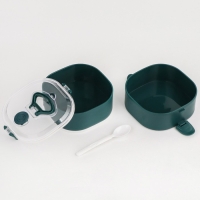 Ланч бокс с отделениями большие, контейнер для еды "Антрима", 1.85 л, с приборами, 2 уровня, 17 х 15