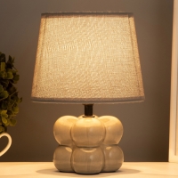 Лампа настольная "Бабл" 40Вт Е14 серый 18х18х26см