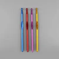 Крючок для вязания, d = 6 мм, 15 см, цвет МИКС