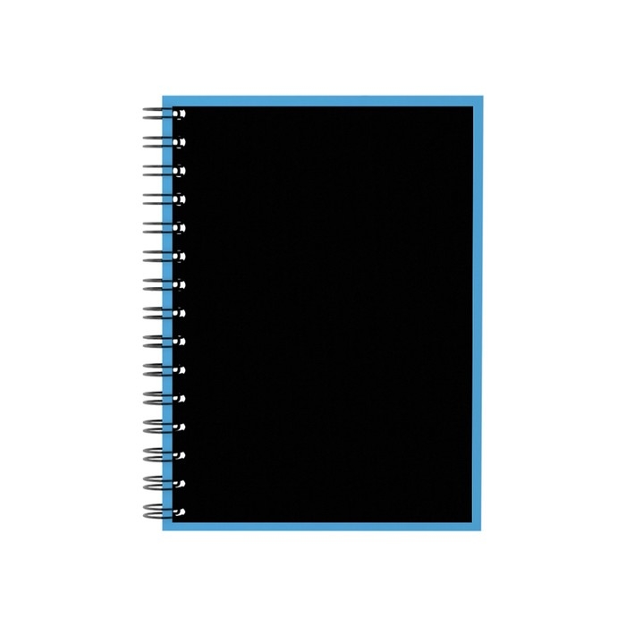 Тетрадь на спирали, 120 листов в клетку, ErichKrause Accent, обложка мелованный картон, глянцевая ламинация, тиснение лён, блок офсет 100% белизна, МИКС