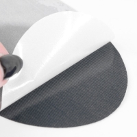 Заплатки для одежды, 15,5 &times; 9,5 см, термоклеевые, пара, цвет тёмно-серый