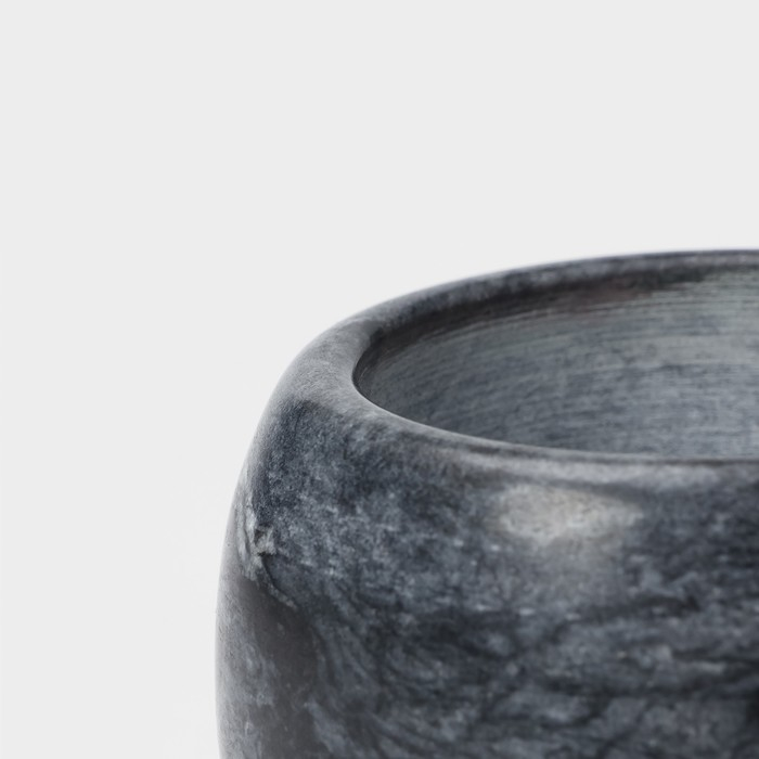 Ступка с толкушкой &laquo;Мрамор&raquo;, из натурального камня