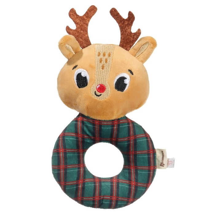 Мягкая погремушка на колечке &laquo;Оленёнок&raquo;, текстиль, в пакете, Крошка Я