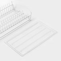 Сушилка для посуды с поддоном, 39&times;25&times;12 см, цвет белый