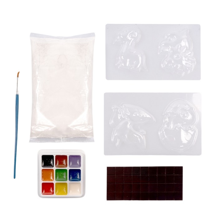 Магниты из гипса под роспись &laquo;Динозавры&raquo;