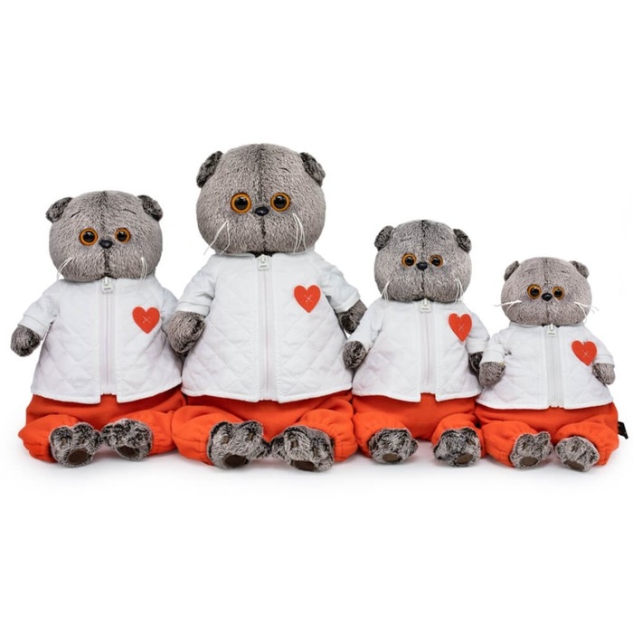 Мягкая игрушка &laquo;Басик&raquo;, в стеганой куртке и комбинезоне, 22 см