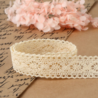 Кружево вязаное, 25 мм &times; 15 &plusmn; 1 м, цвет бежевый