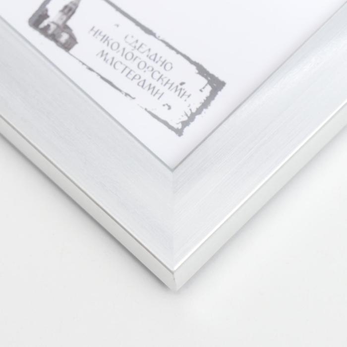 Фоторамка пластик Gallery 15х21 см, 641822-6, серебро (пластиковый экран)