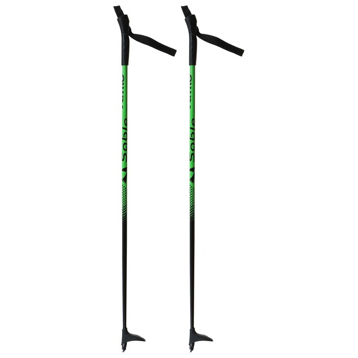 Палки лыжные стеклопластиковые, длина 95 см, цвета МИКС