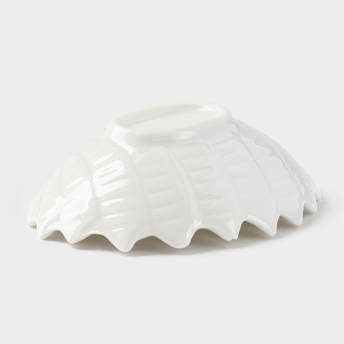 Блюдо керамическое &laquo;Ракушка&raquo;, 9&times;7&times;3 см, цвет белый