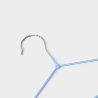 Плечики - вешалки для одежды Доляна, 29,5&times;17 см, 10 шт, детские, антискользящее покрытие, цвет голубой