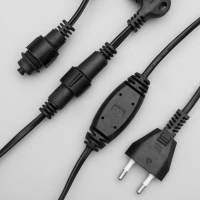 Гирлянда &laquo;Занавес&raquo; 2 &times; 3 м, IP44, УМС, тёмная нить, 760 SMD-LED, свечение белое, 220 В