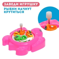 Рыбалка заводная &laquo;Черепашка&raquo;, 6 рыбок, 1 удочка, МИКС