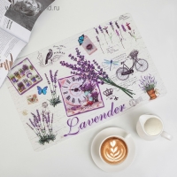 Салфетка сервировочная на стол Доляна &laquo;Лаванда&raquo;, 42&times;29 см