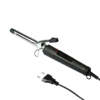 Плойка Luazon LW-03, 30 Вт, алюминиевое покрытие, d=16 мм, 180&deg;С, черная